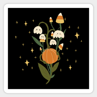 Halloween Ghosts Flower Boo-quet Sticker